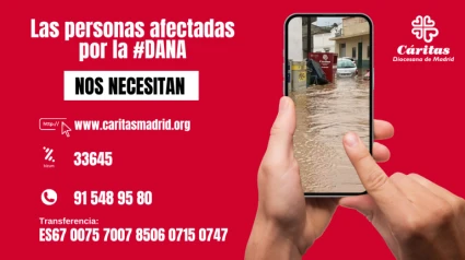 Campaña de Cáritas para ayudar a los afectados de la Dana