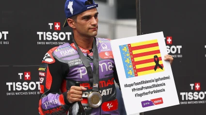 Jorge Martín donará todos sus premios de Sepang a las víctimas de la DANA.