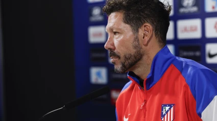 Diego Simeone en rueda de prensa