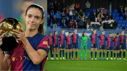 Aitana Bonmatí ofreció el Balón de Oro a la afición del Barcelona.