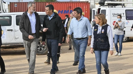 El Rey, Sánchez y Mazón, antes de hacer la visita a Paiporta