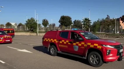 Bomberos de Extremadura saliendo a Valencia