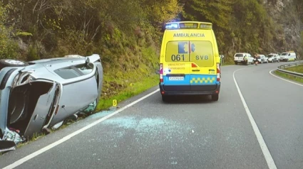 Uno de los accidentes mortales registrados durante estos días en carreteras ourensanas