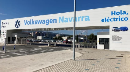 Entrada principal de la empresa Volkswagen Navarra