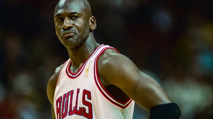 Michael Jordan, en un partido con los Bulls