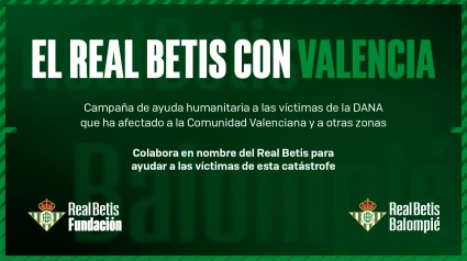 El Betis con los afectados por la DANA