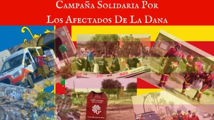 Cartel editado con motivo de la campaña de ayuda a Valencia