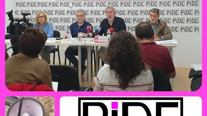 Rueda de prensa del sindicato PIDE.