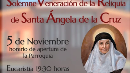 Cartel de la Veneración a Santa Ángela de la Cruz