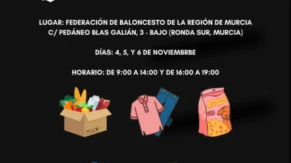 Recogida de enseres en la Federación murciana de baloncesto