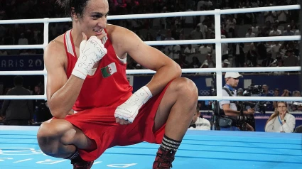 Imane Khelif, durante los Juegos Olímpicos de París