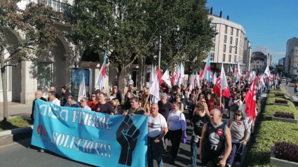 La movilización a su paso por la carretera de Castilla