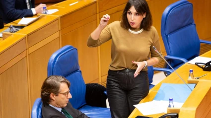 María Jesús Lorenzana este míercoles en el Parlamento de Galicia