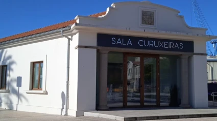 Foto de archivo de la entrada de la sala Curuxeiras en la zona del puerto