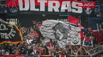 Ultras del PSG en un partido