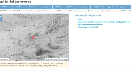 Captura de pantalla de la web del Instituto Geográfico