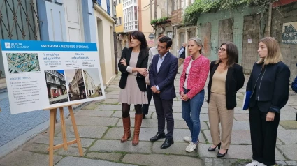 María Martínez con Rey Varela,  Martina Aneiros y Blanca García