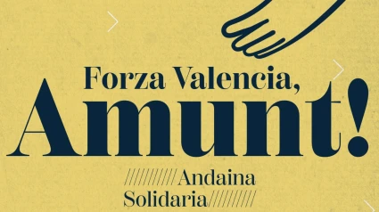 Cartel de la andaina solidaria con Valencia