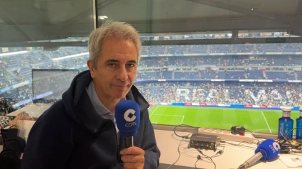 Manolo Lama en el Santiago Bernabéu