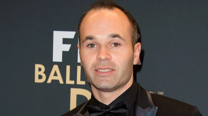 Andrés Iniesta, en una de las muchas galas del Balón de Oro a las que asistió como nominado