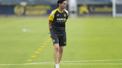 Marcelino durante un entrenamiento