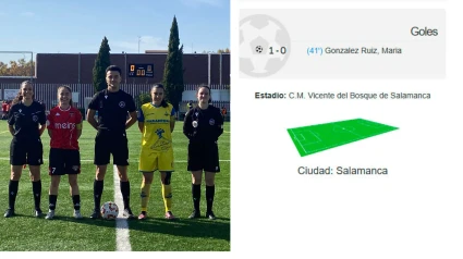 Fallo en el acta arbitral del CD Salamanca femennino - La Solana