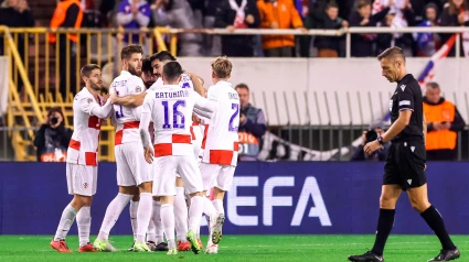 Croacia celebra el gol de Gvardiol frente a Portugal