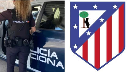 Un tweet de la Policía Nacional ha cabreado al Atlético de Madrid.