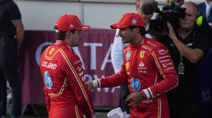 Leclerc acabó muy enfadado con su compañero Carlos Sainz.