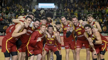 La selección española celebra la clasificación