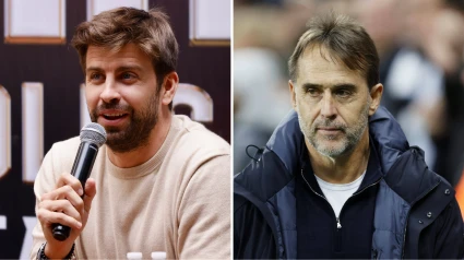 Gerard Piqué y Julen Lopetegui