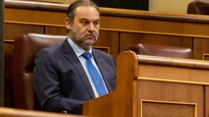 El diputado del Grupo Mixto José Luis Ábalos durante un pleno en el Congreso de los Diputados, a 14 de noviembre de 2024, en Madrid