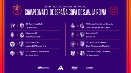 Ya se conocen todos los emparejamientos de los octavos de final de la Copa de la Reina!