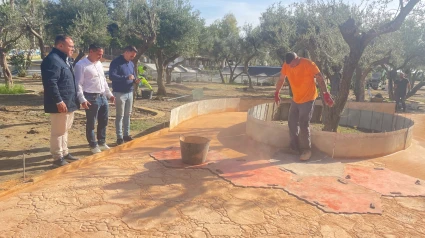 Visita a las obras del Parque del Pozuelo