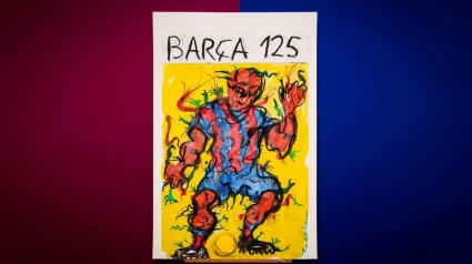 Cartel de Miquel Barceló para el 125 aniversario del FC Barcelona