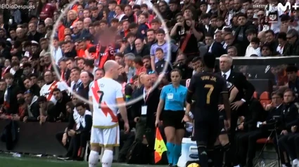 Vinicius recibió insultos racistas en el partido ante el Rayo en Vallecas.