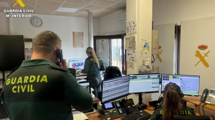 La Guardia Civil haciendo gestiones