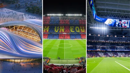 El Bernabéu, el nuevo estadio de Casablanca y el Camp Nou se disputan la final.