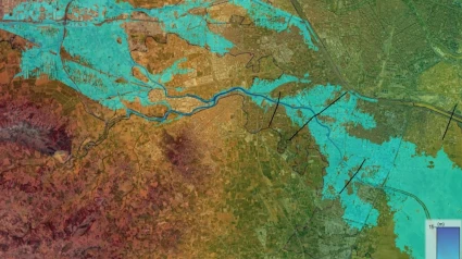 La inundación de Valencia según el mapa de la UPV