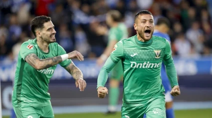 Óscar Rodríguez celebra su gol