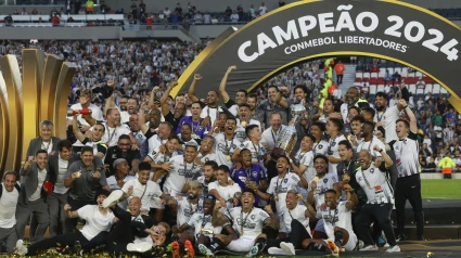 Los jugadores del Botafogo celebran la conquista de la Copa Libertadores.