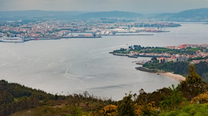 Foto de archivo de una vista panorámica de la ría de Ferrol