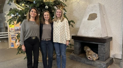 Las concejales Marta Moreno, Lucía Guillén y Andrea Vargas