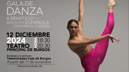 El día 12 de diciembre las Escuelas Profesionales de Danza de Castilla y León de Burgos-Ana Laguna y Valladolid celebran una gala de danza benéfica para la AECC.