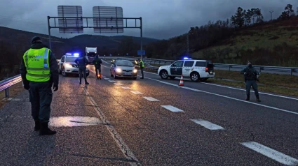 Control de la Guardia Civil en la autovía A-6