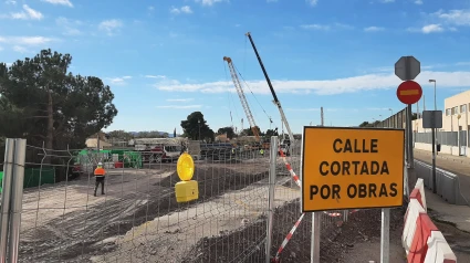 Obras de construcción de la plataforma del AVE en Lorca