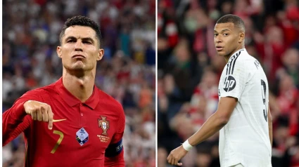 Cristiano Ronaldo y Kylian Mbappé