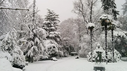 Nieve en La Florida de Vitoria