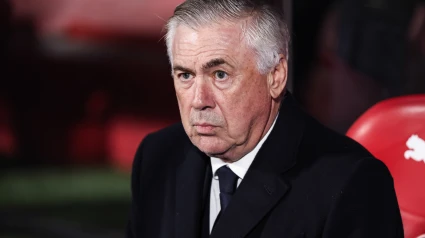 Carlo Ancelotti, en el banquillo de Montilivi