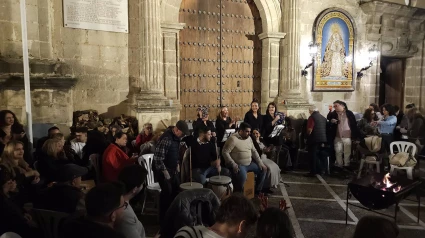 Imagen de una zambomba en Jerez de la Frontera durante el puente de la Constitución.